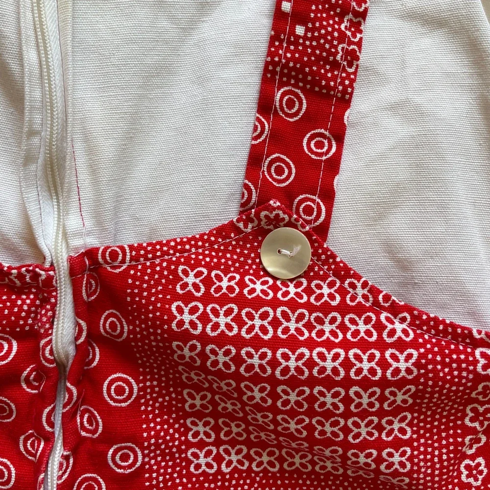 Vintage 70s Patchwork Overall Jumper Sz XS 4T Toddler Baby‎ Red Bandana Retro